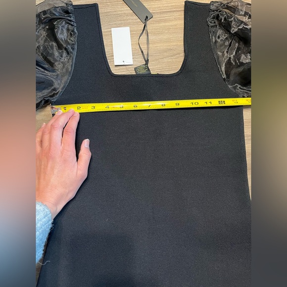 NWT House Of Harlow 1960 Black
Fitted Dress w/Sheer Sleeves Size XS - Picture 3 of 11